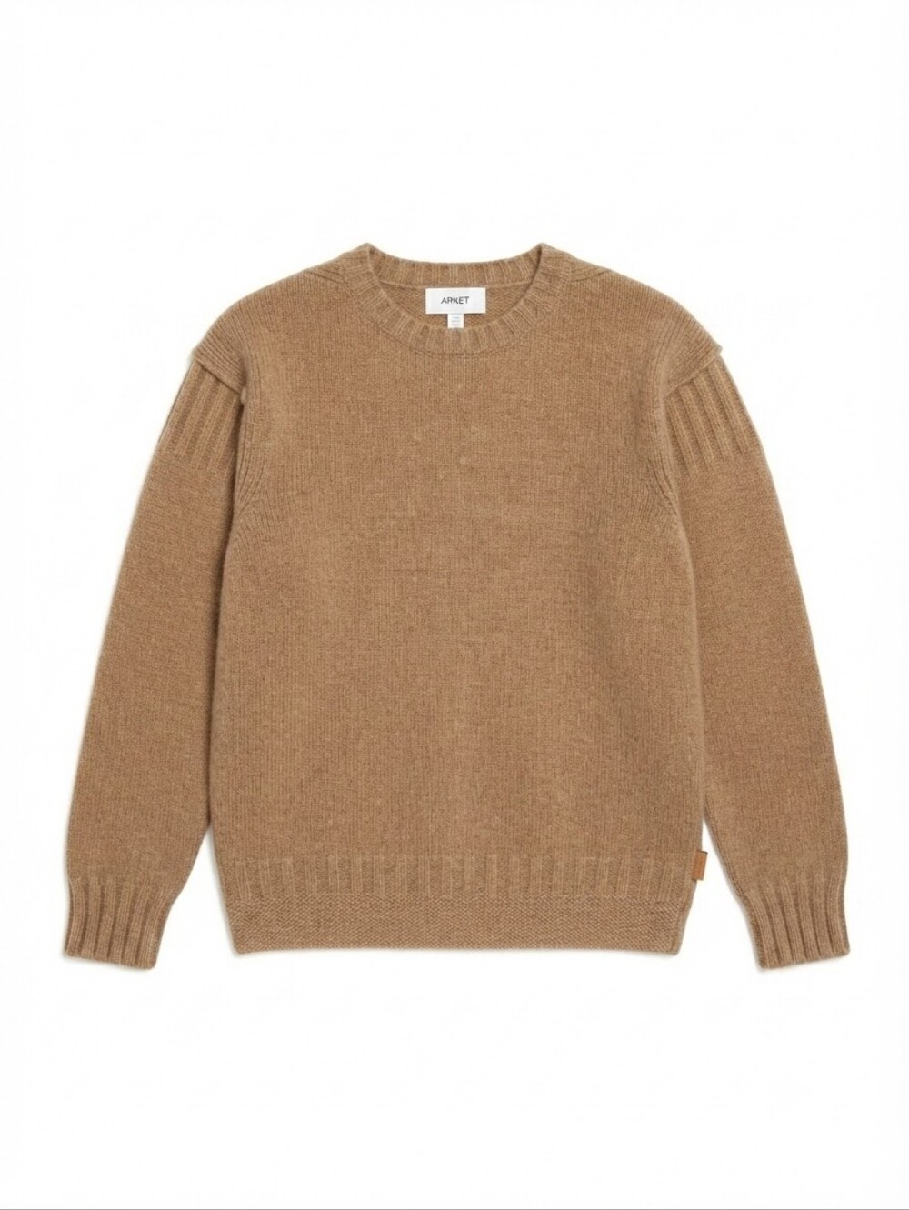 Burberry Children Wool & Camel Hair Crewneck Sweater | Camel Brown | Size